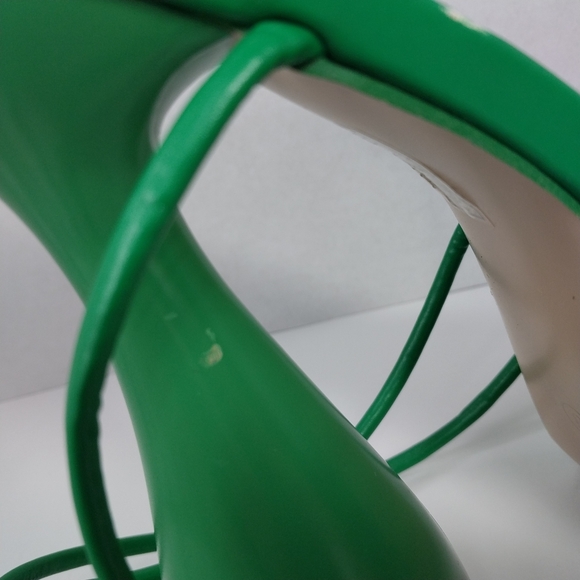 Public Desire Size 8 Anabele Green Pu Lace Up Cylinder Platform Heels Shoes - Picture 12 of 16